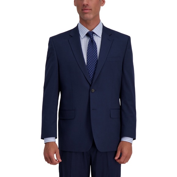 Haggar suit - navy blue 2-button - Picture 3 of 3